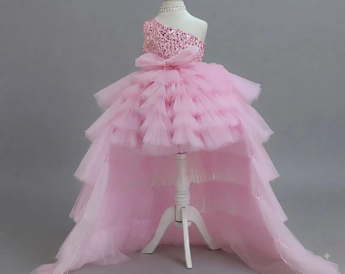 PINK RUFFLE FROCK